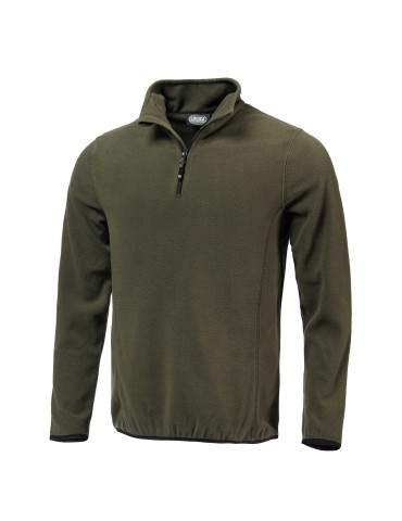 Logica short zip microfleece green