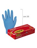 GUANTI NITRILE BLU SENZA POLVERE LOGICA  100PZ