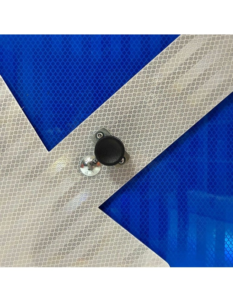 Pflicht-Durchfahrtsschild für sperrige Fahrzeuge mit rotierender Anzeige in Blech Klasse 1 Dimm. 90×90 cm