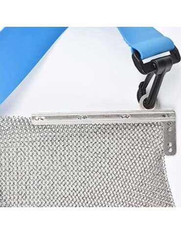 grembiule in alluminio con bretelle in tessuto H 85 cm - L 60 cm 2