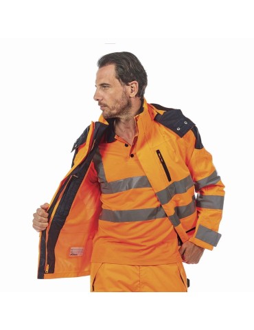 Chaqueta de trabajo de alta visibilidad "backer" naranja fluo 2