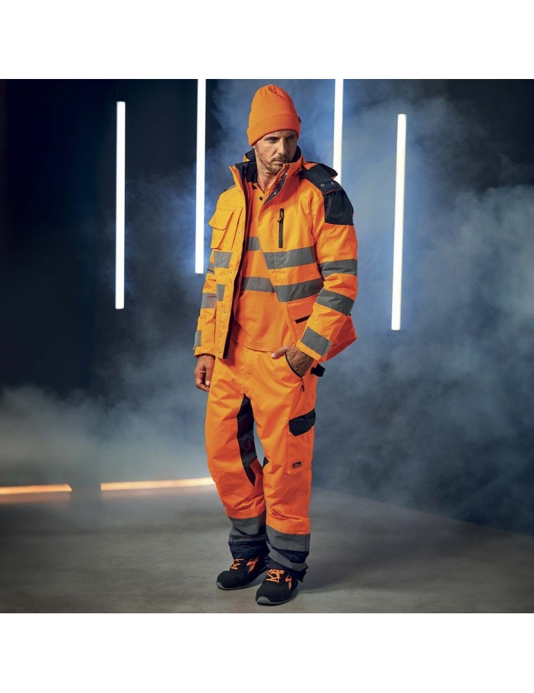 Veste de travail à haute visibilité pour les soutiens de U-power HL162OF orange fluo