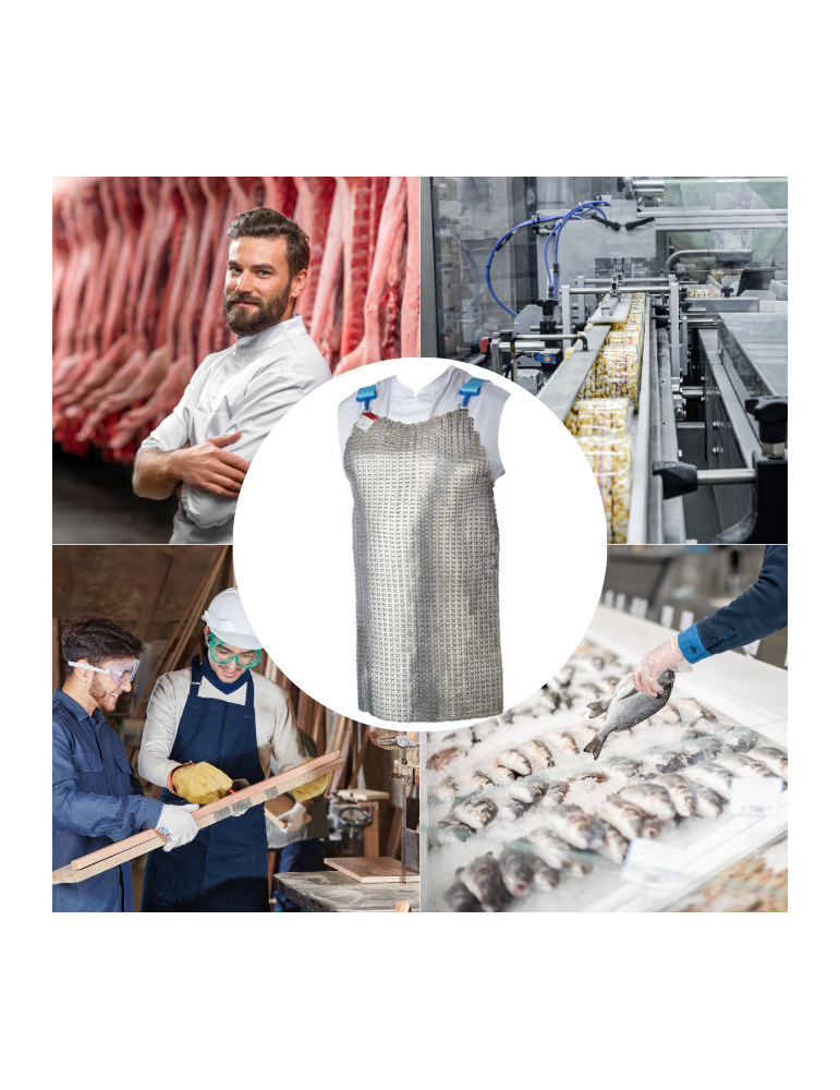 Reißfeste Aluminiumplatten-Schürzengröße 75x55 Logica