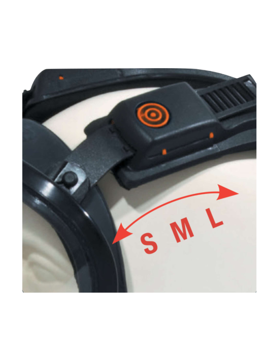 Vollständige Delta Plus Silikon-Atemschutzmaske mit Gurtverschluss und Polycarbonat-Visier M9300STRAP