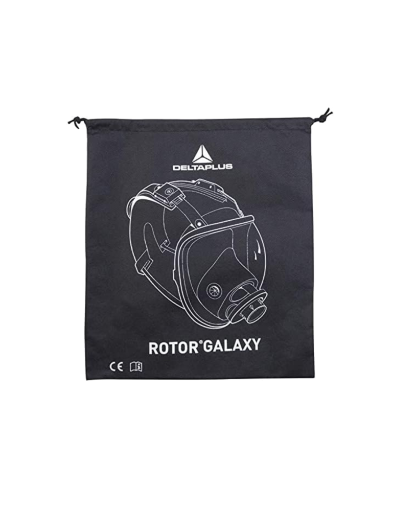 Mascarilla respiratoria de silicona de Delta Plus completa con cierre de correa y visera de policarbonato M9300STRAP