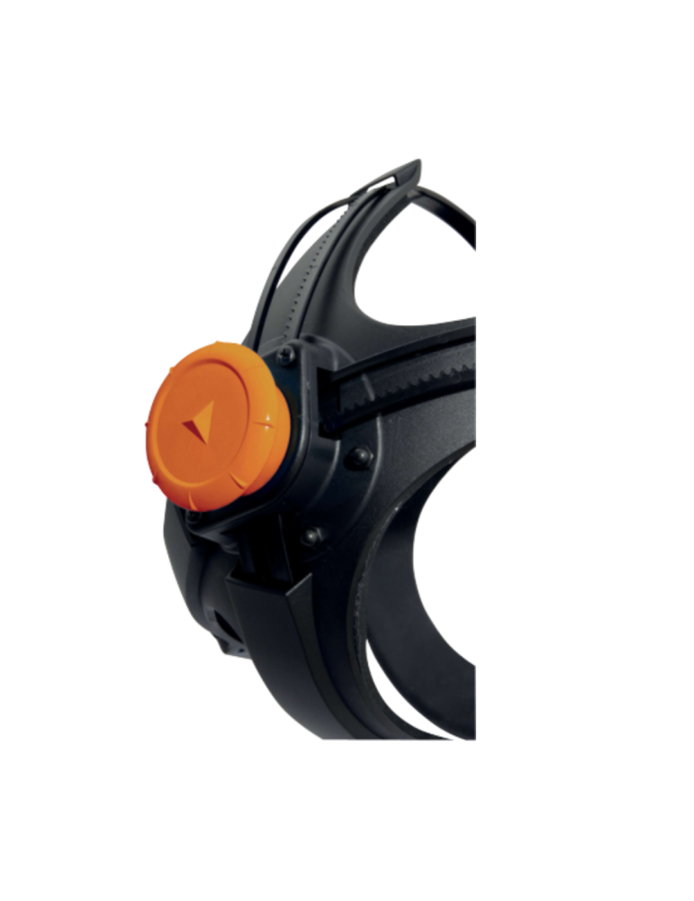 Maschera respiratoria Delta Plus completa in silicone con chiusura a cinghie e visiera in policarbonato M9300STRAP