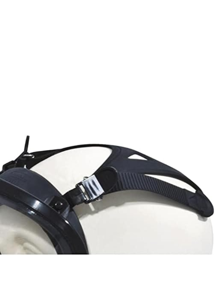 Vollständige Delta Plus Silikon-Atemschutzmaske mit Gurtverschluss und Polycarbonat-Visier M9300STRAP