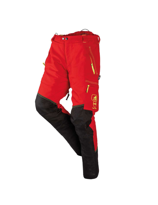 Pantalón anti-corte rojo/negro 1XRP de Clase 1
