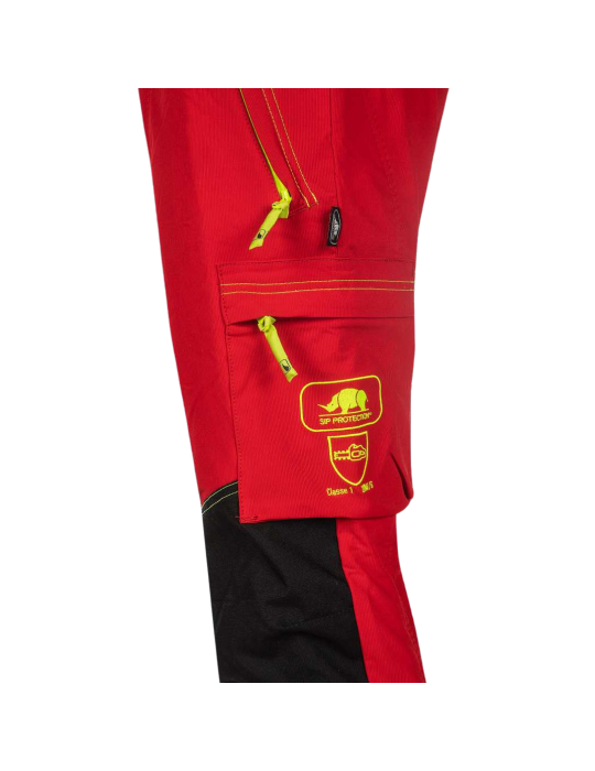Trousers Class 1 anti-cut trousers red/black 1XRP by GUANT...