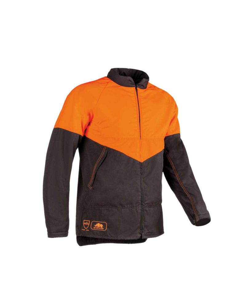 Orange-graue Anti-Cut-Jacke Klasse 1 Baseprog1 Logica