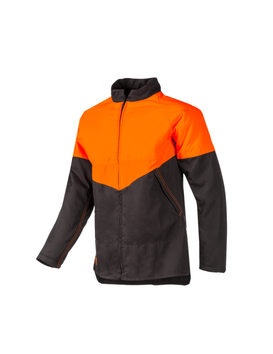 Chaqueta anti-corte naranja y gris clase 1 Baseprog1 Logica