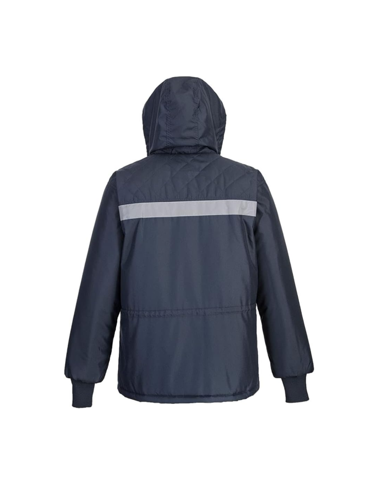 Chaqueta Oxford con acolchado térmico y azul reflectante impermeable Logica cs10