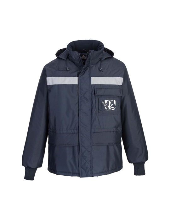 Chaqueta Oxford con acolchado térmico y azul reflectante impermeable Logica cs10