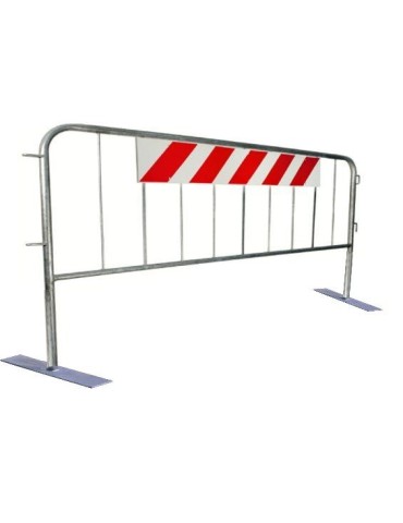 Mobile fences Modular barrier 110x250 with reflective panel