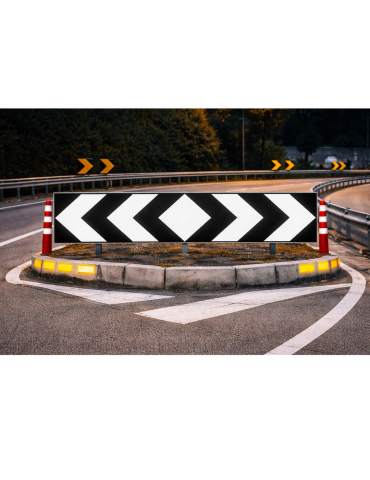 Targa in lamiera classe 1 240x60 fig. 467 " delineatore per inserzione a T " 2