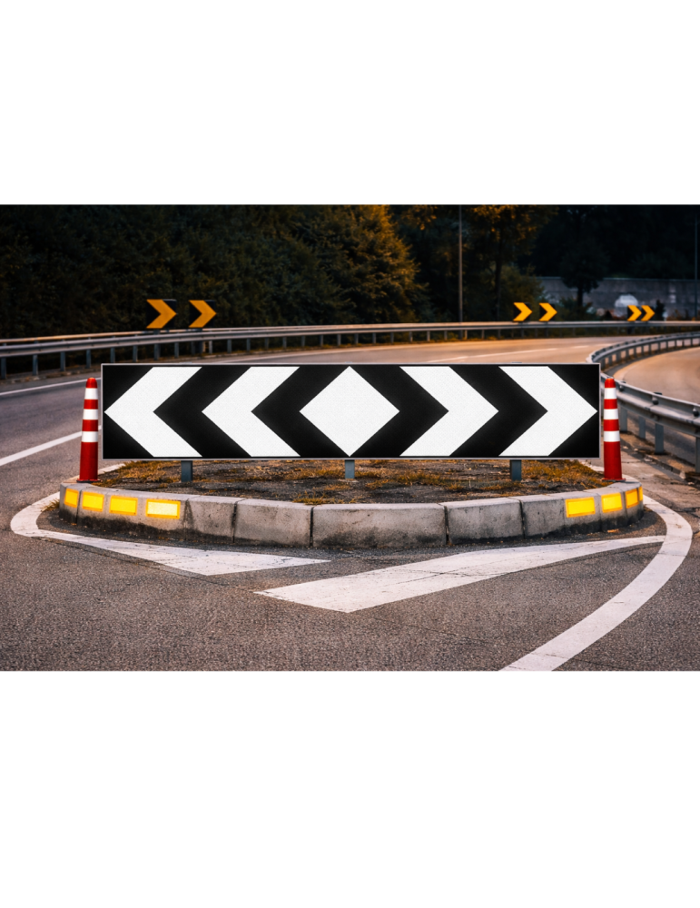 Placa en chapa metálica clase 1 240x60 fig. 467" delineador para inserción en T"