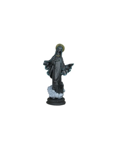 Madonna di Madjurerie in pietra lavica con decorazioni colorate