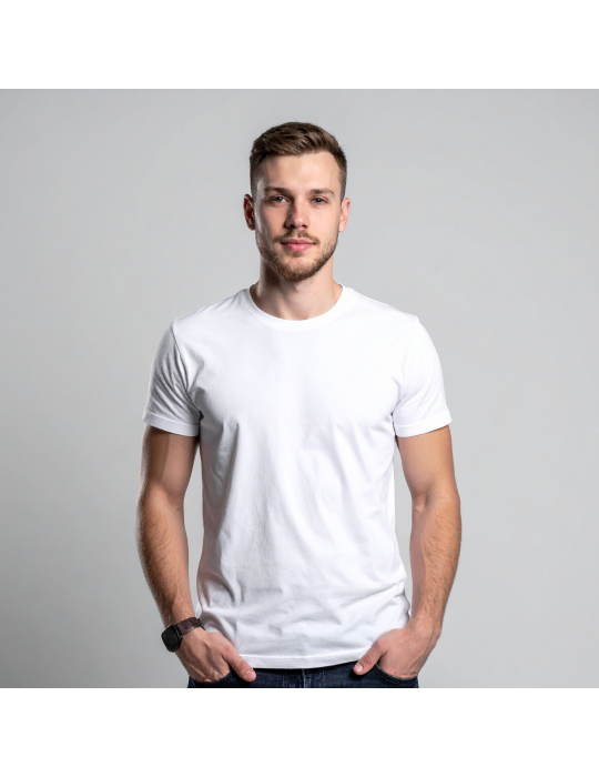 White cotton T-shirt