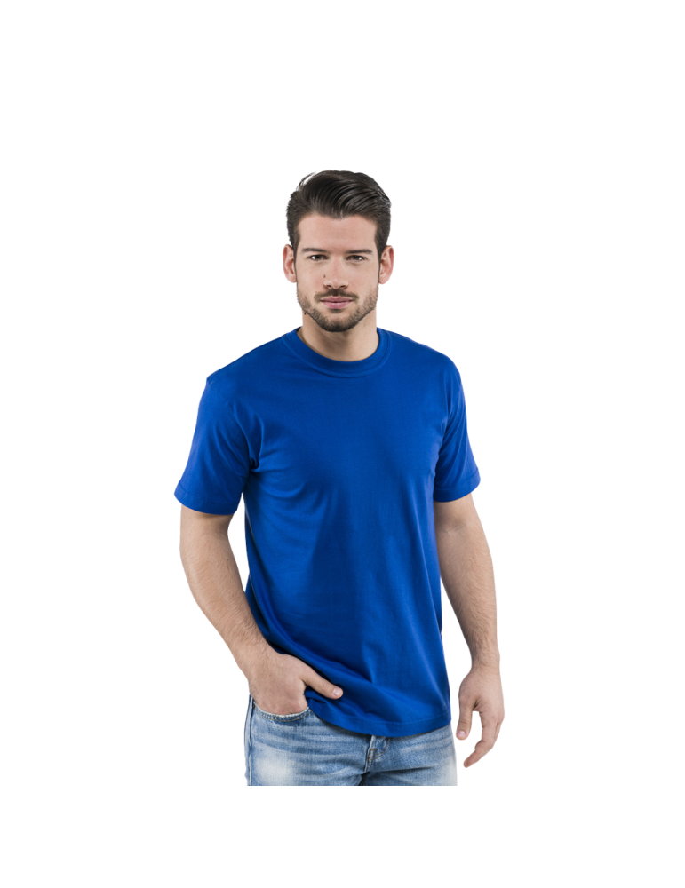 Camiseta de cuello redondo Sottozero Sky SOCIM Azul Real 100% algodón E0400R