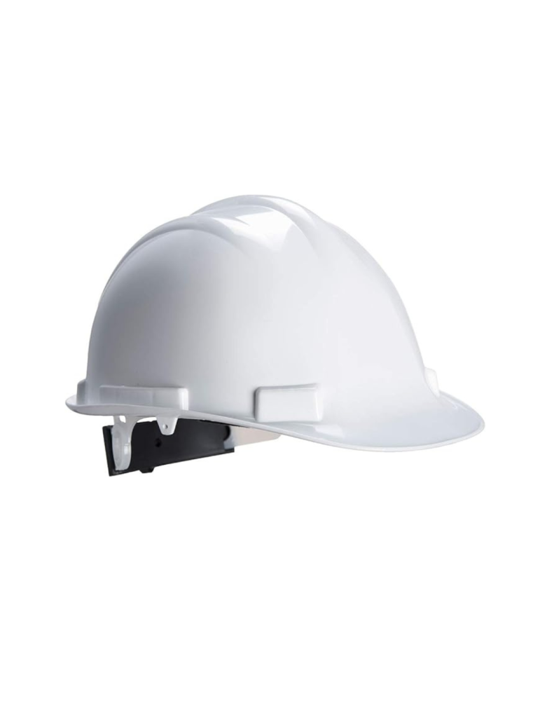 Casco de trabajo de PVC blanco