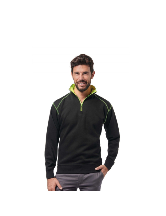 Men's black winter sweatshirt