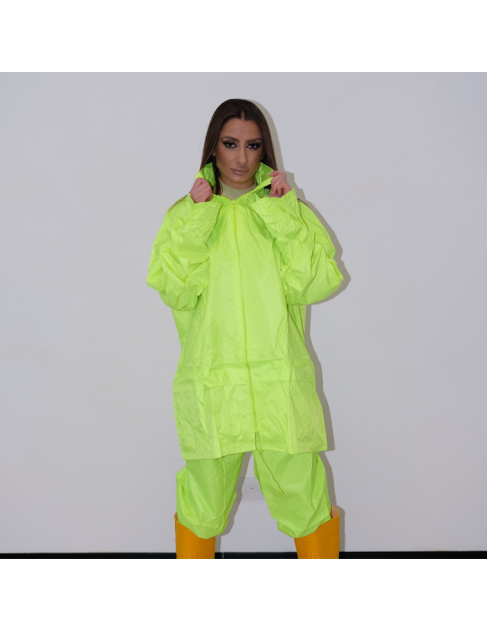 Mono de trabajo, chaqueta impermeable, chaqueta y pantalones amarillos de...