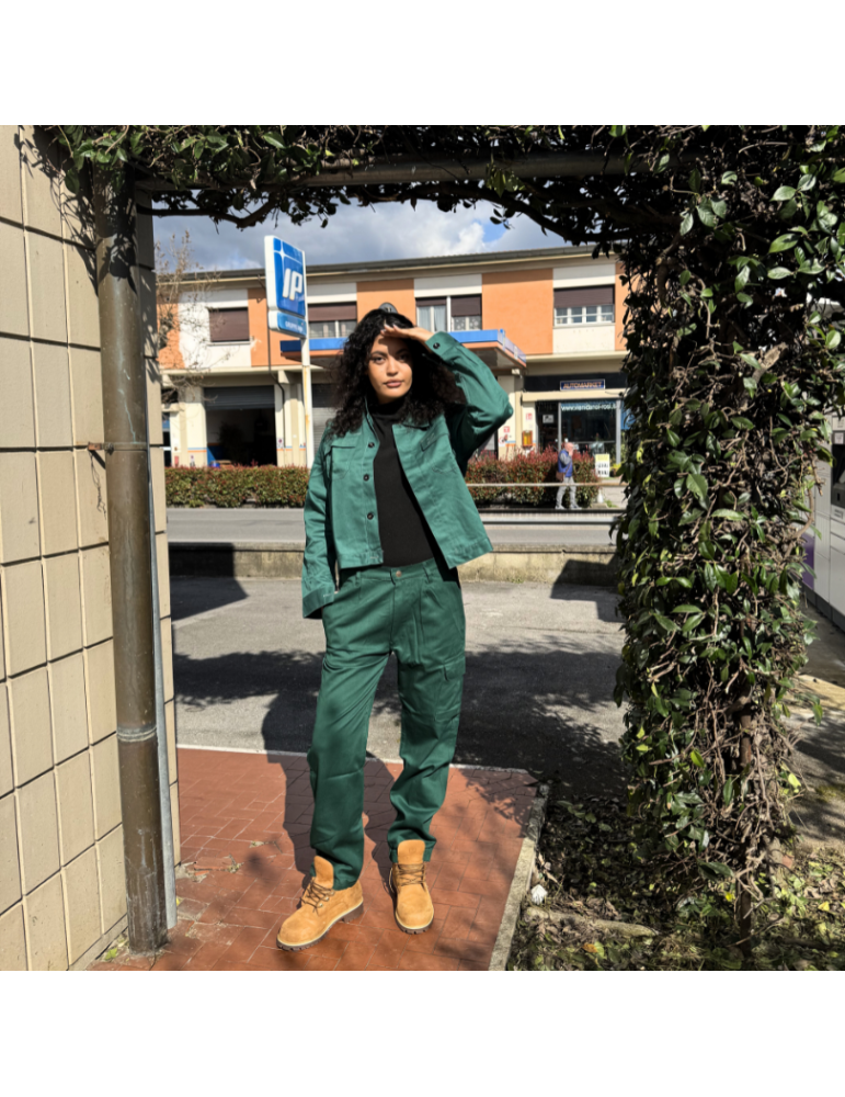 Basicjackgree green Protego jacket in 100% cotton