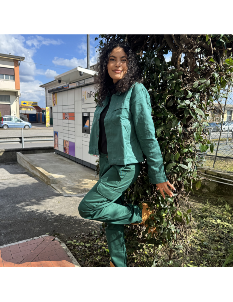 Green trousers for GUANTIFICIO SENESEgardening