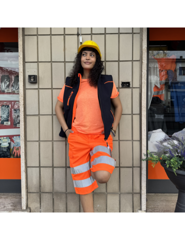 Pantalones cortos bermudas con bolsillo de alta visibilidad 2