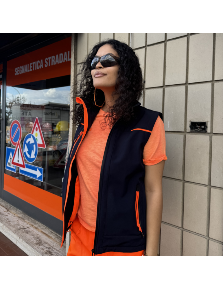 Work T-shirt u-power Fluo Orange EY195OF