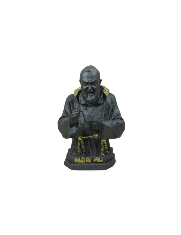 Padre Pio bust in lava stone