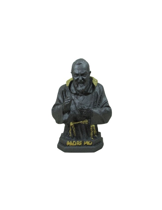 Padre Pio bust in lava stone Padre Pio bust in lava stone