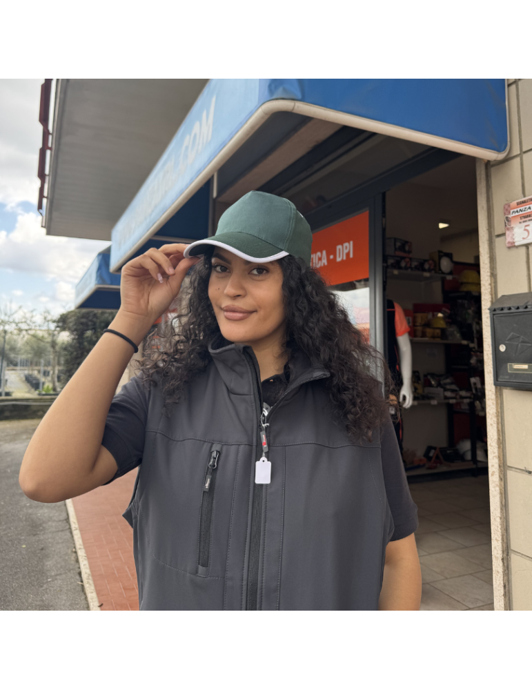 Sombrero de topgun pre-curvado Green Logica