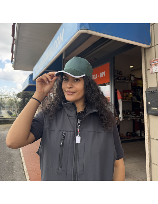 Sombrero de topgun pre-curvado Green Logica