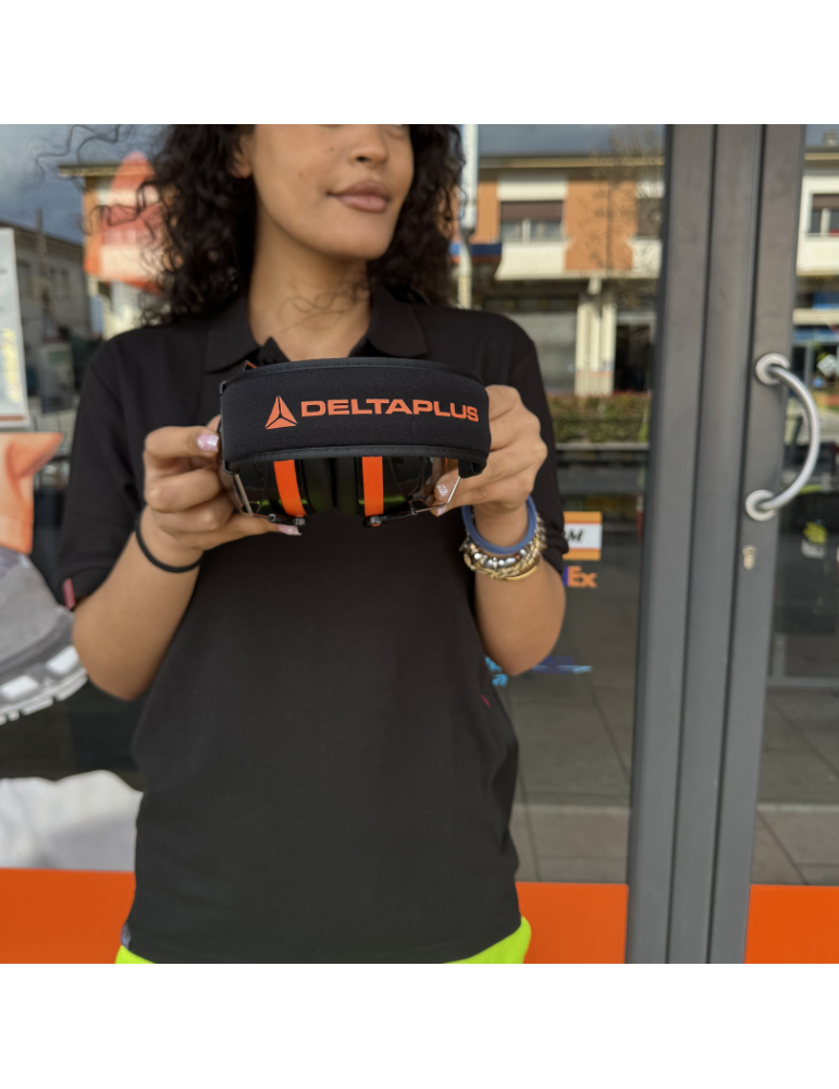 Delta Plus Gehörschutz mit synthetischem Schaumstoff gepolsterten Ohrmuscheln und PU-MAGNYCOURS2-Beschichtung