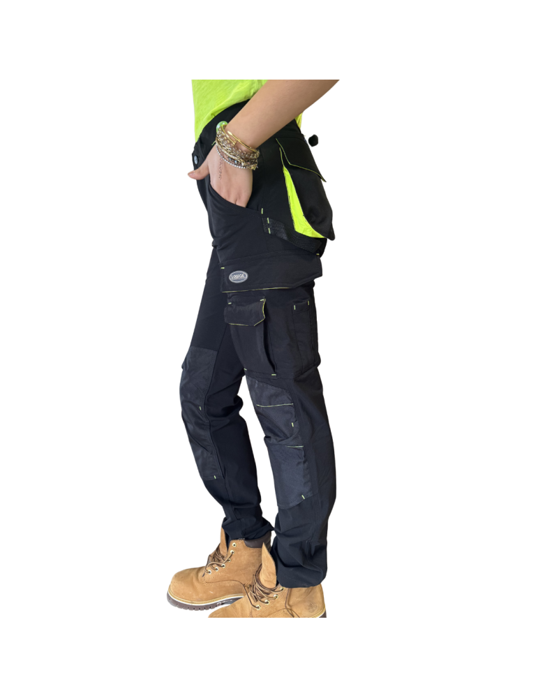 Pantalones Pantalones de invierno 90% poliamor 10% spandex negro de GUA...