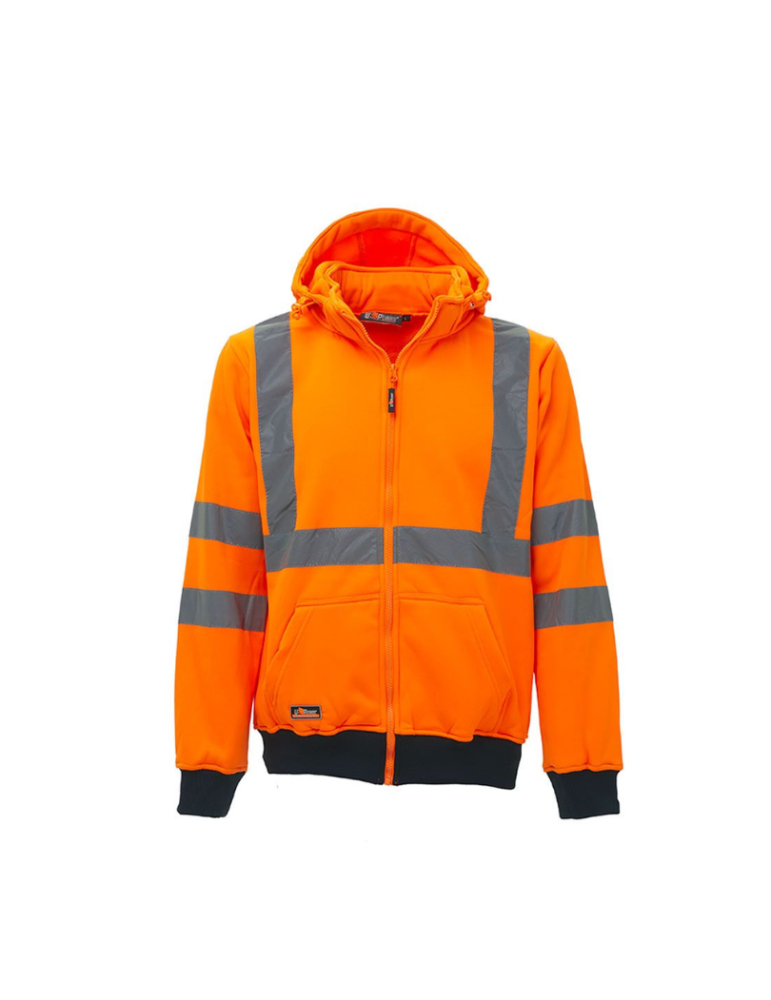 High visibility Orange fluorescent "melody" work sweatshirt from U-power