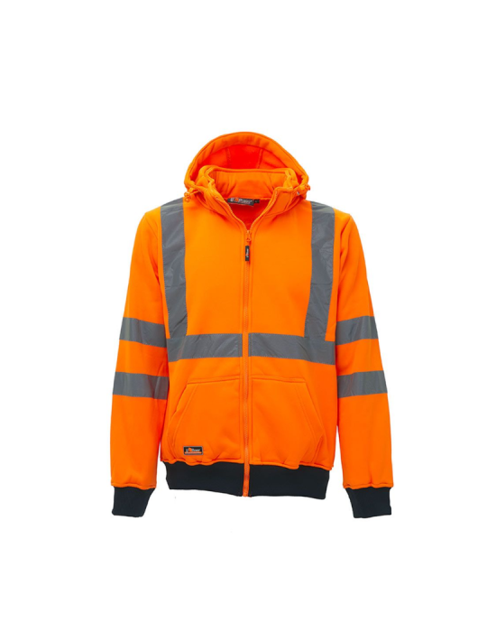 Sudadera de trabajo naranja fluorescente de alta visibilidad de U-power