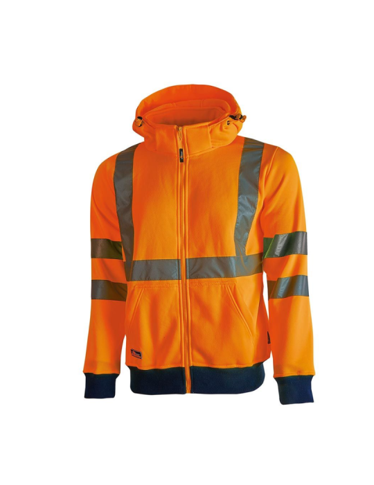 Sudadera de trabajo naranja fluorescente de alta visibilidad de U-power