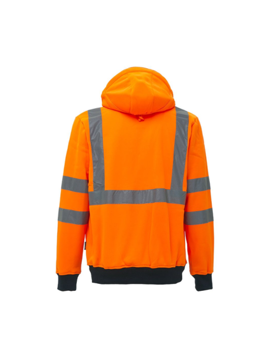 Sudadera de trabajo naranja fluorescente de alta visibilidad de U-power