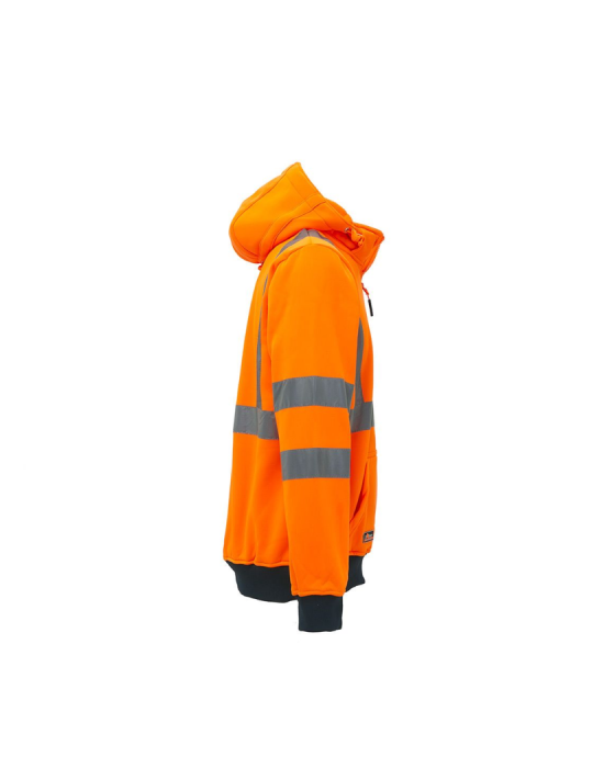 High visibility Orange fluorescent "melody" work sweatshirt from U-power