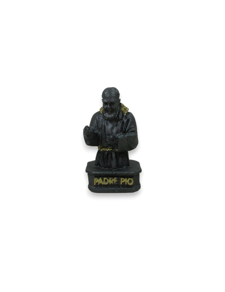 Père Pio Je fais cœur dans la pierre de lave