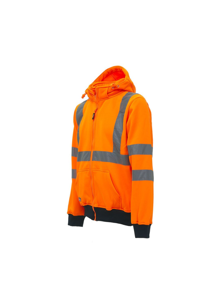 High visibility Orange fluorescent "melody" work sweatshirt from U-power