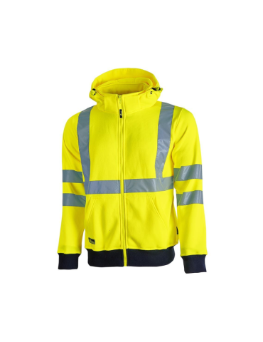 High visibility Fluo yellow melody work sweatshirt from U-power