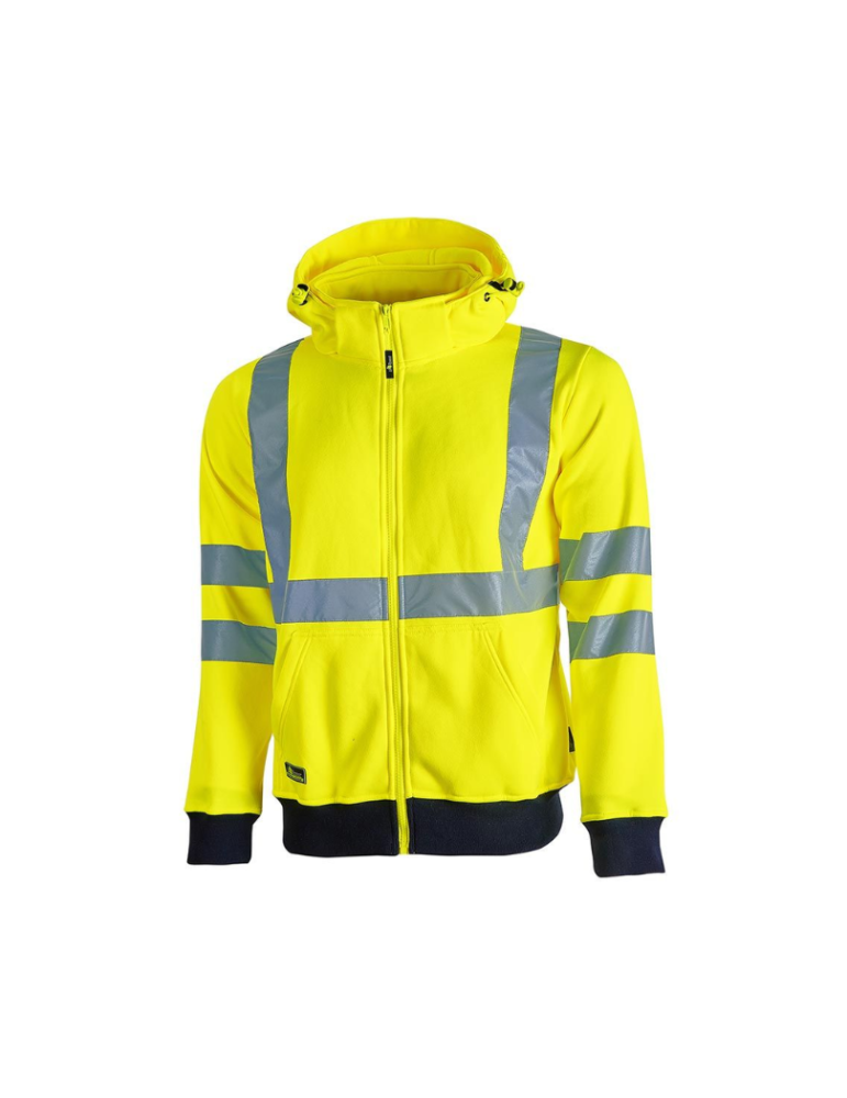 Sweat de travail jaune Fluo Mélodie haute visibilité de U-power