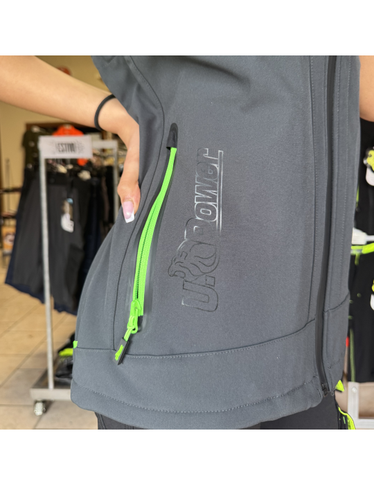 u-power Universe Asphalt Grey Green FU188RL Chaleco de trabajo