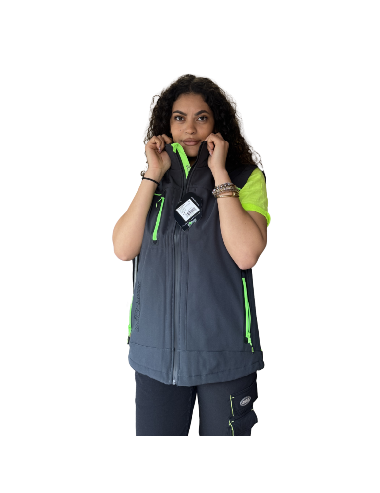 u-power Universe Asphalt Grey Green FU188RL Work Vest