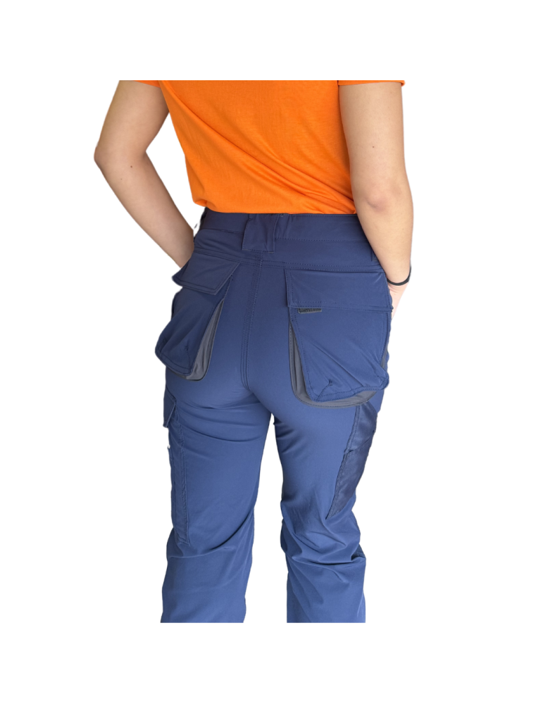 Pantaloni Pantaloni super stretch light blu " papete/1 " della GUAN...