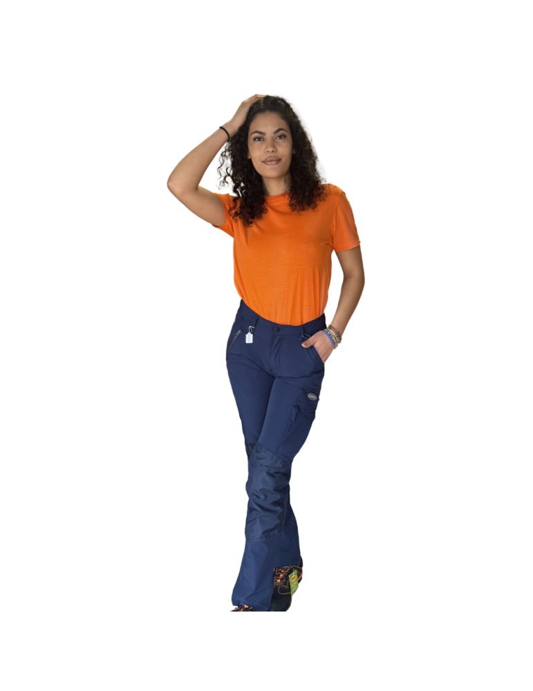 Camiseta de cuello redondo naranja Logica básica