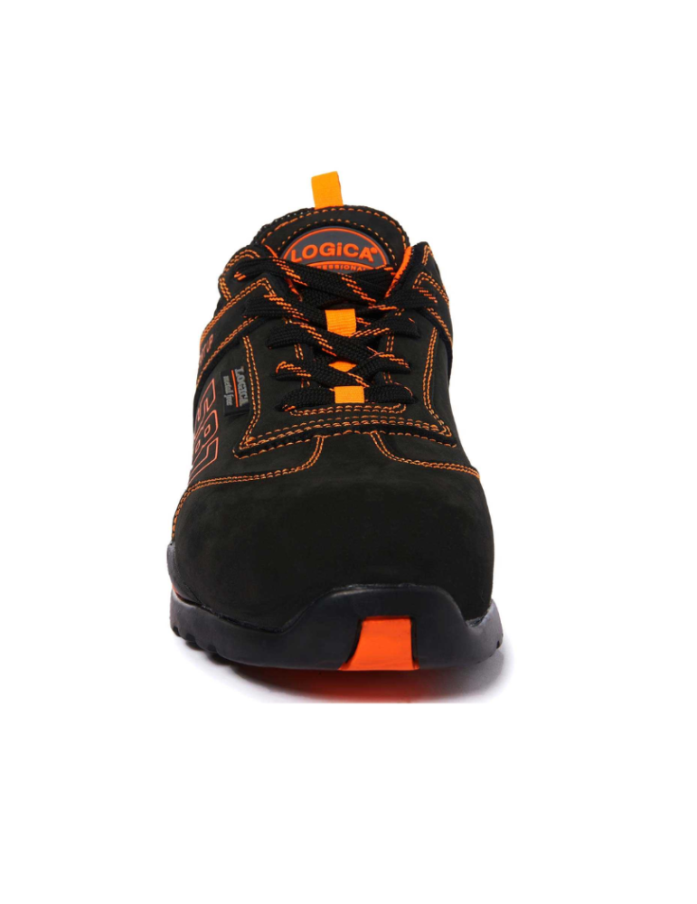 Logica Gamma zapatilla de baja seguridad en nubuck negro S3 SRA
